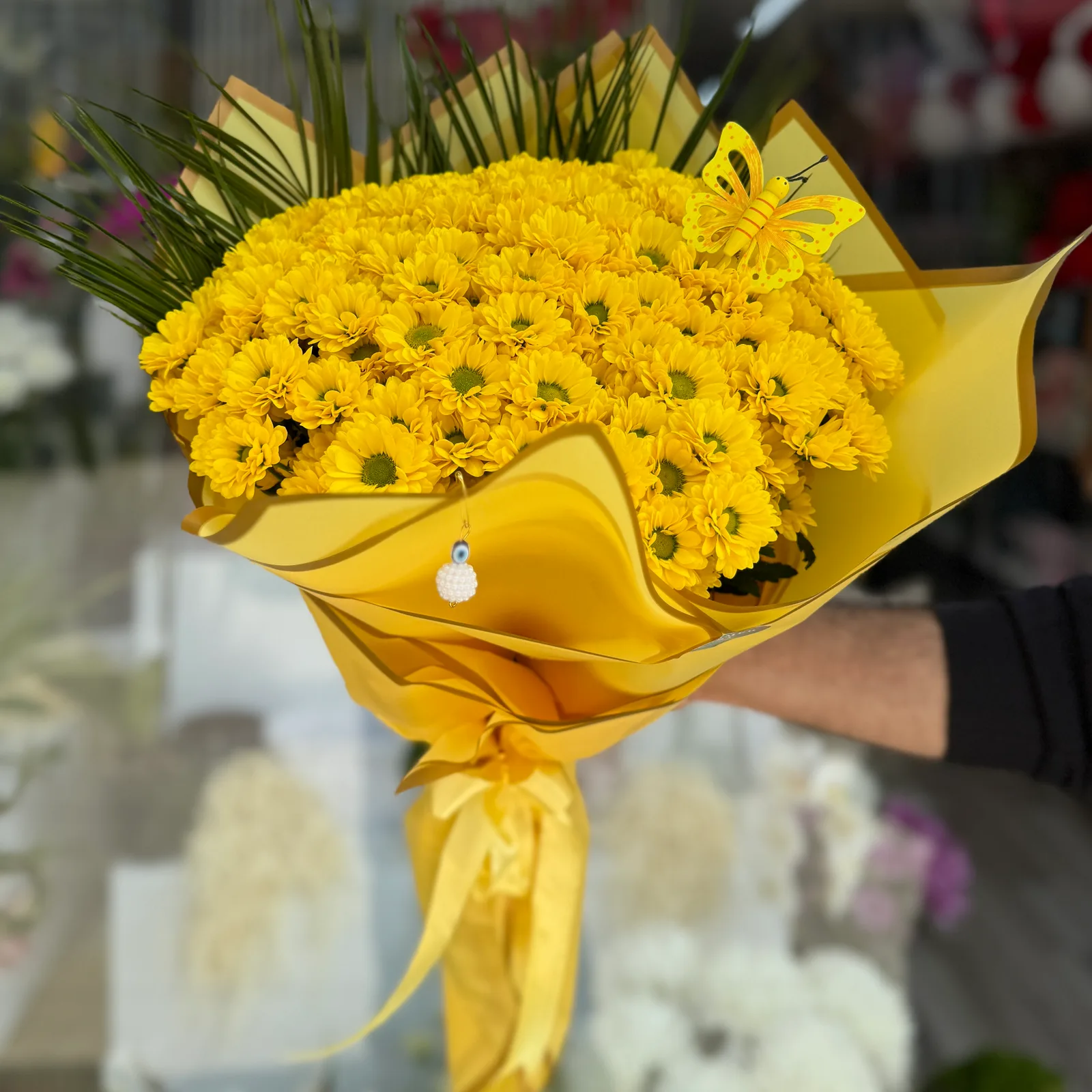 باقة أقحوان صفراء
