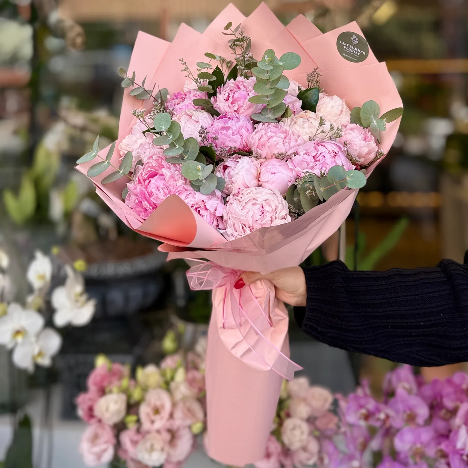 Pembe Şakayık Buketi 21 Li